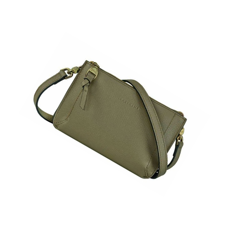 Longchamp Mailbox Rits Rond Portemonnee Dames Bruin | NL-IP95724