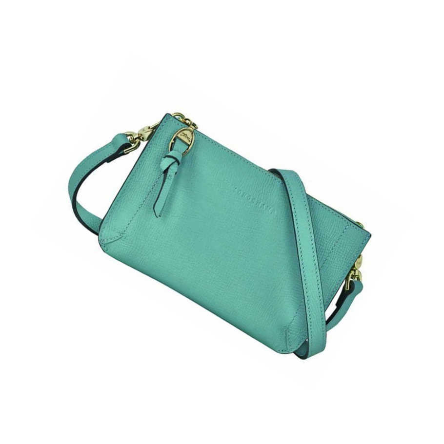 Longchamp Mailbox Rits Rond Portemonnee Dames Blauw | NL-NO47830