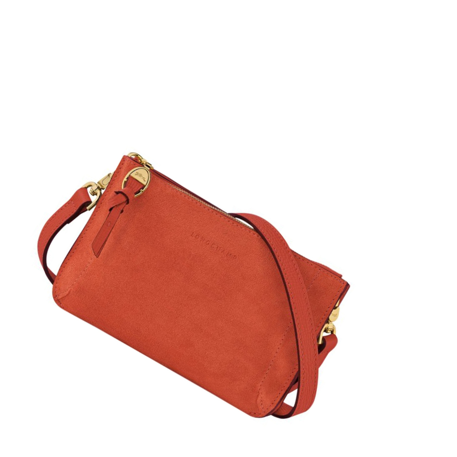 Longchamp Mailbox Soft Rits Rond Portemonnee Dames Oranje | NL-VZ73106