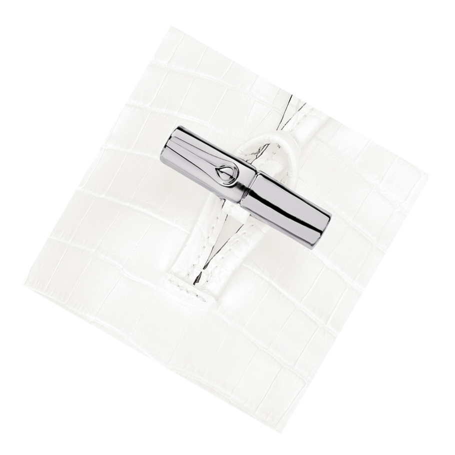 Longchamp Roseau Croco Hoesje Dames Wit | NL-OS18072