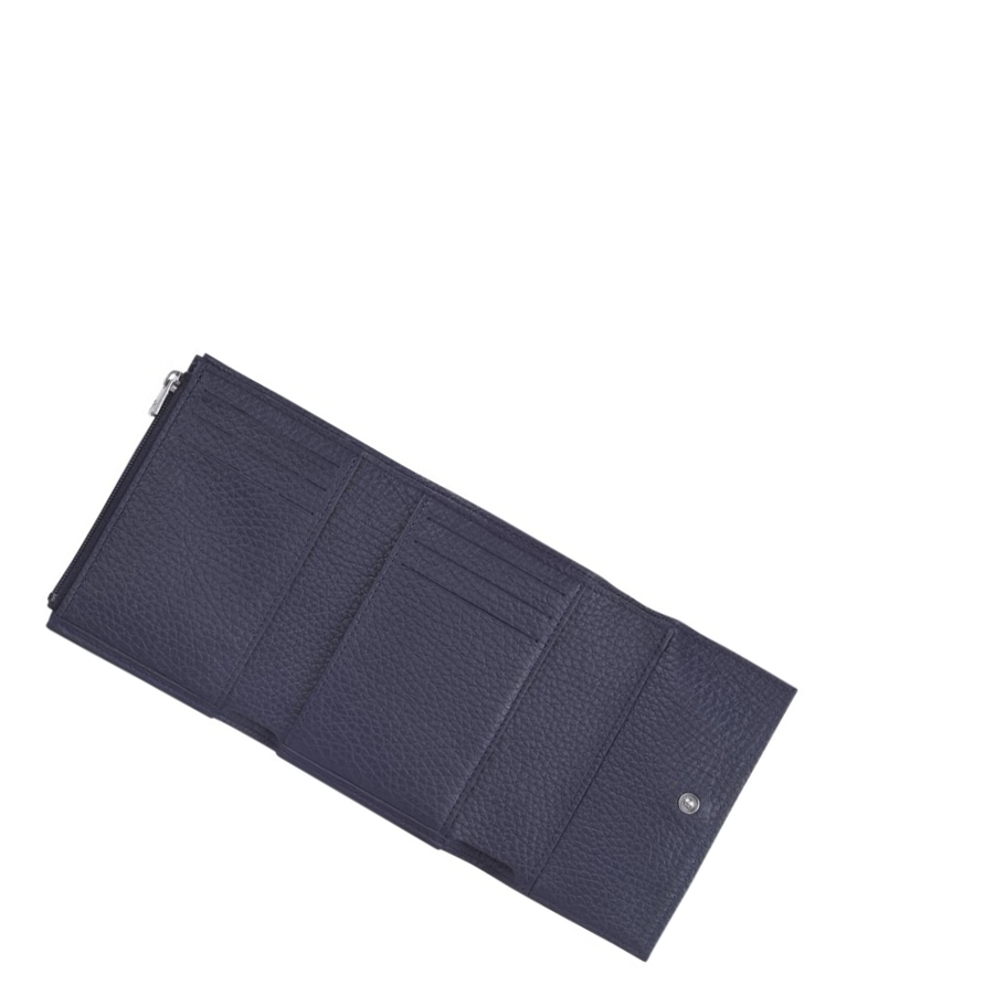 Longchamp Roseau Essential Portefeuille Dames Donkerblauw | NL-ER59630