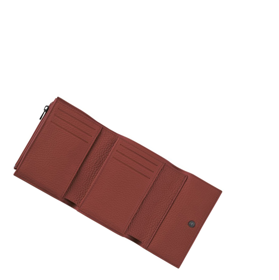 Longchamp Roseau Essential Portefeuille Dames Bruin | NL-IJ10475
