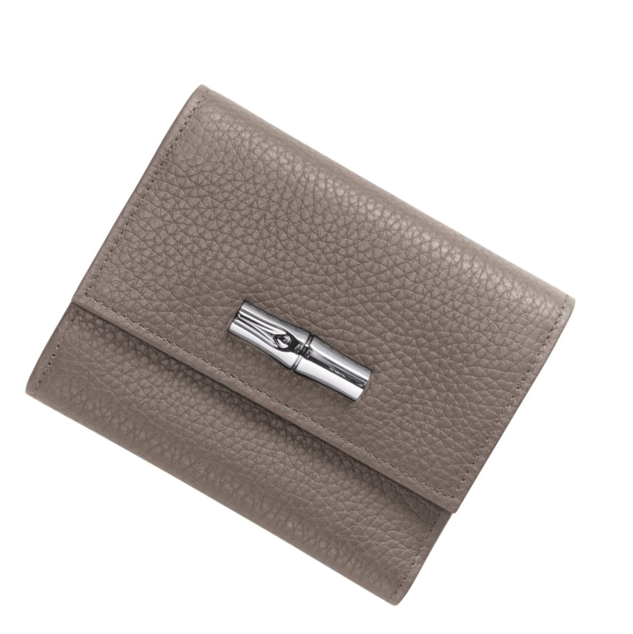 Longchamp Roseau Essential Portefeuille Dames Grijs | NL-OA09214