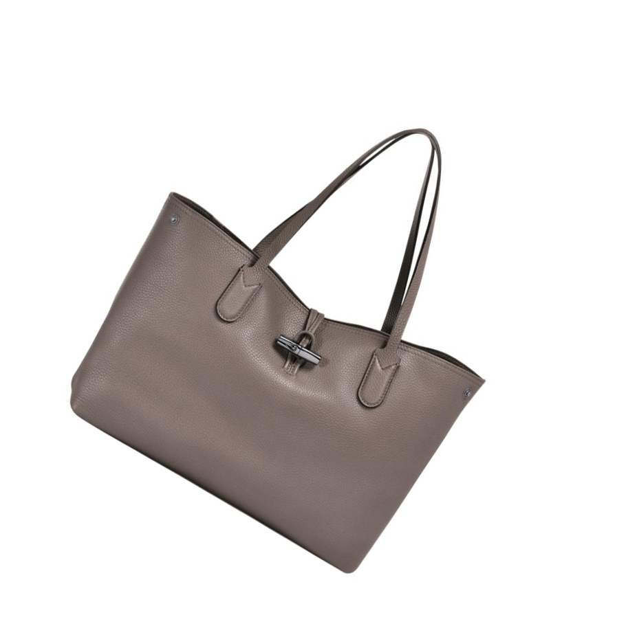 Longchamp Roseau Essential Schoudertassen Dames Grijs | NL-CI10694