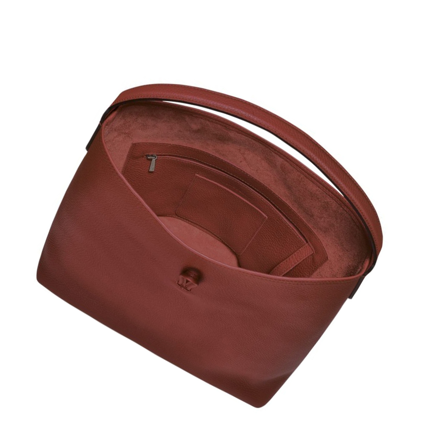 Longchamp Roseau Essential Schoudertassen Dames Bruin | NL-QT90435