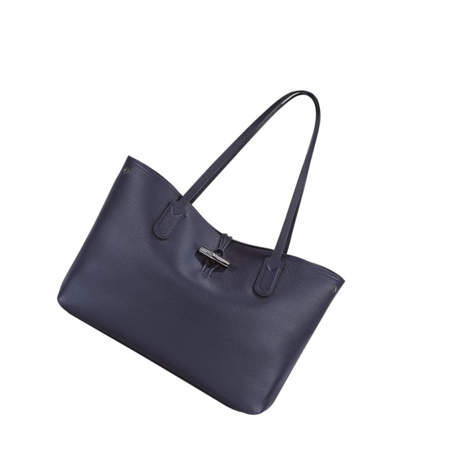 Longchamp Roseau Essential Schoudertassen Dames Donkerblauw | NL-WU86524