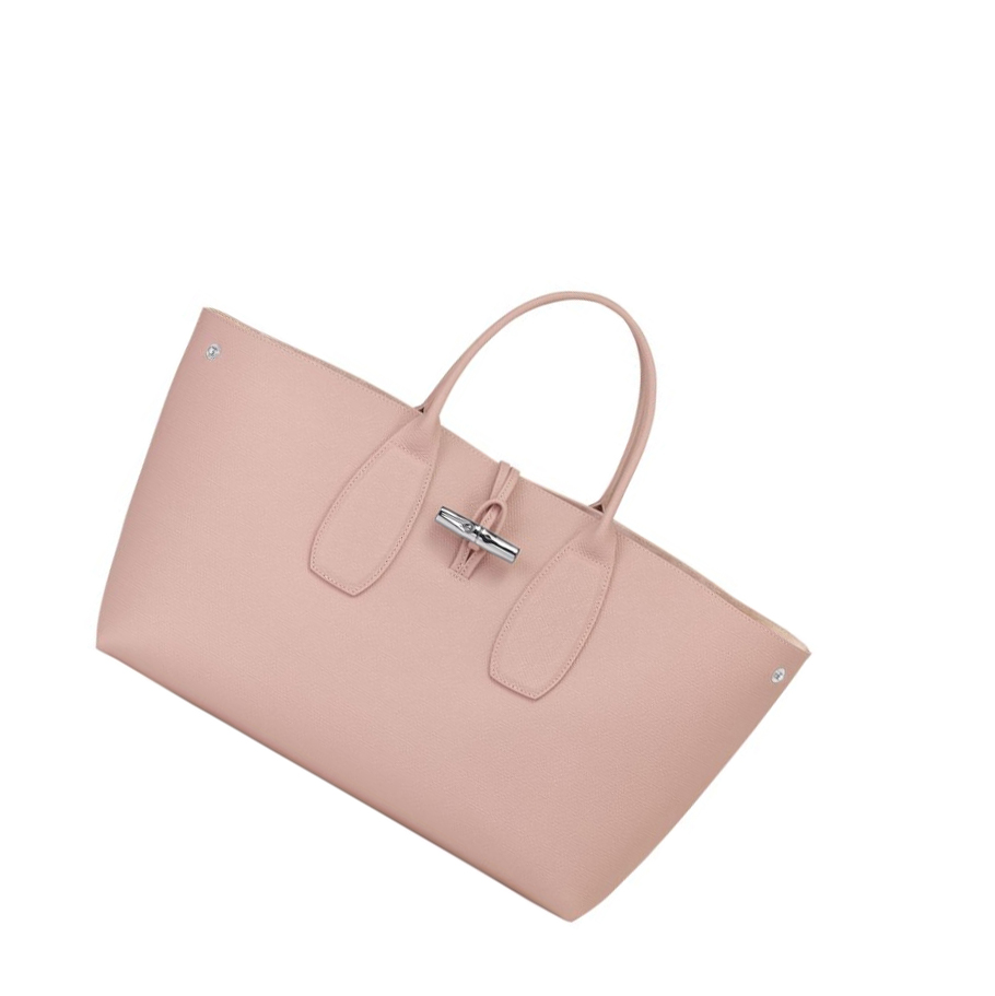 Longchamp Roseau L Handtas Dames Lichtroze | NL-XG14530