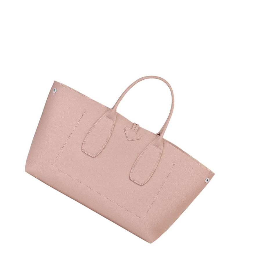 Longchamp Roseau L Handtas Dames Lichtroze | NL-XG14530