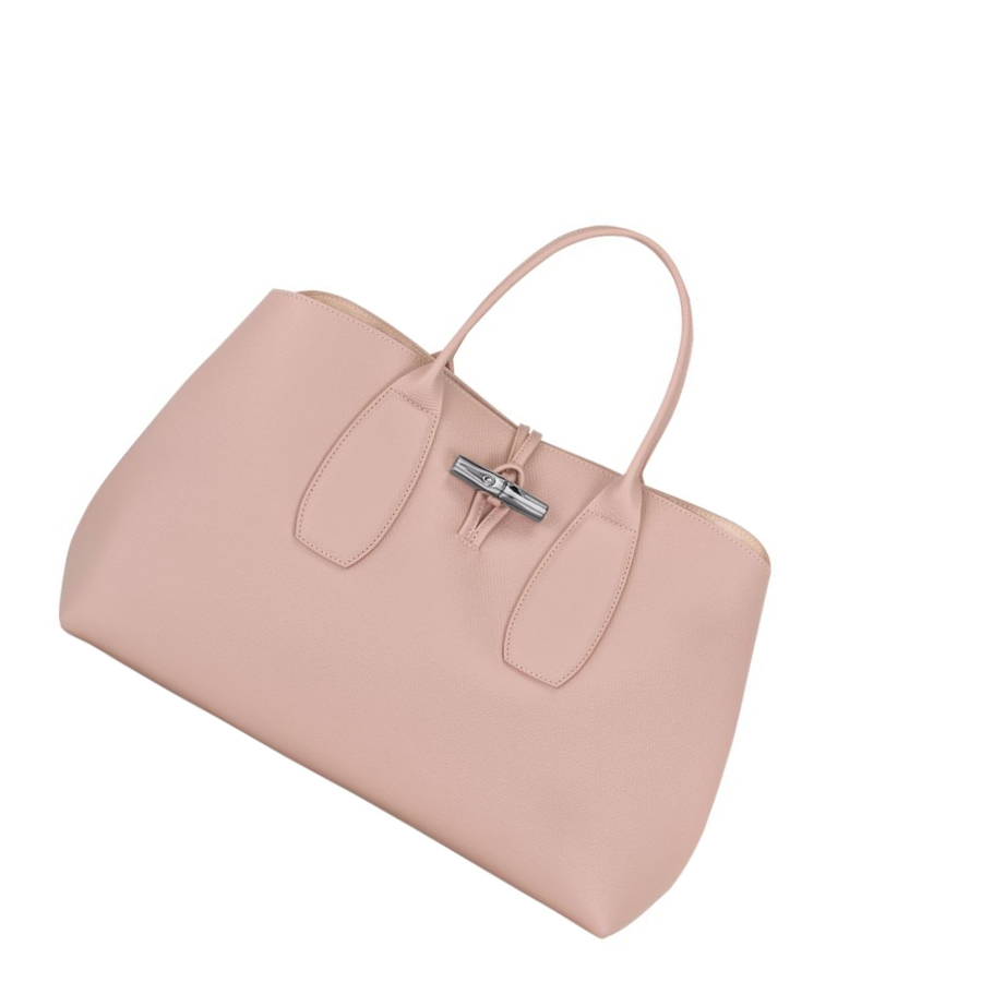 Longchamp Roseau L Handtas Dames Lichtroze | NL-XG14530