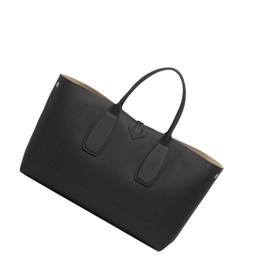 Longchamp Roseau L Handtas Dames Zwart | NL-BC27305