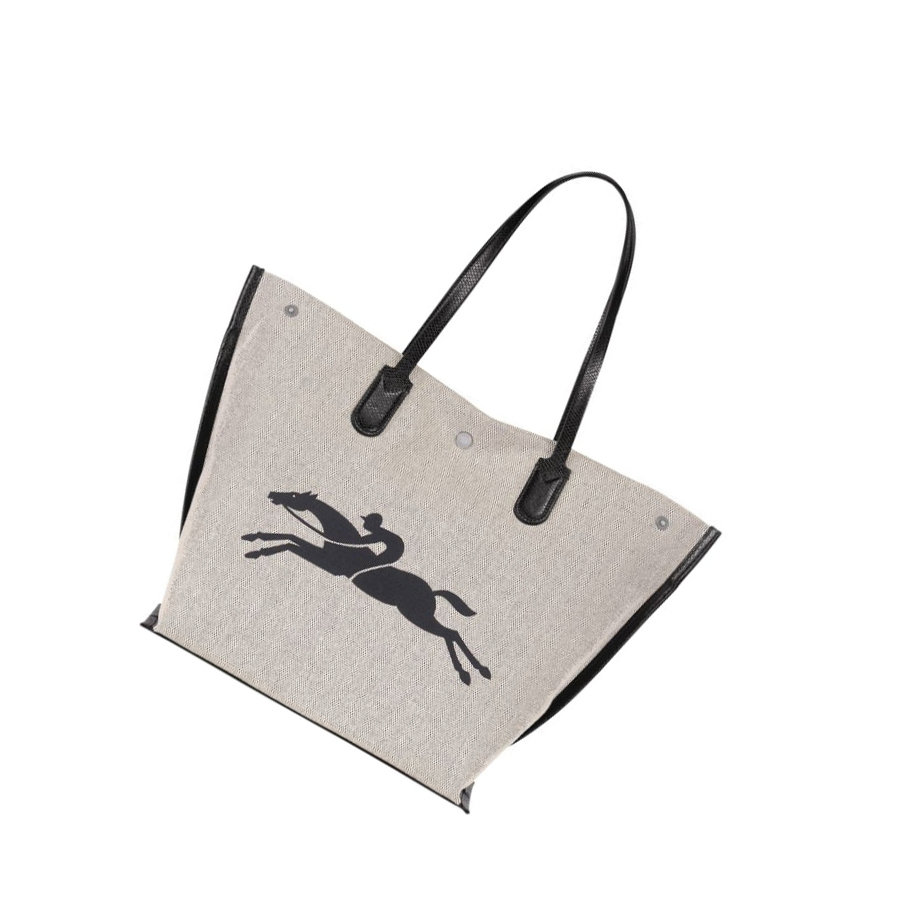 Longchamp Roseau L Schoudertassen Dames Beige | NL-YD05627