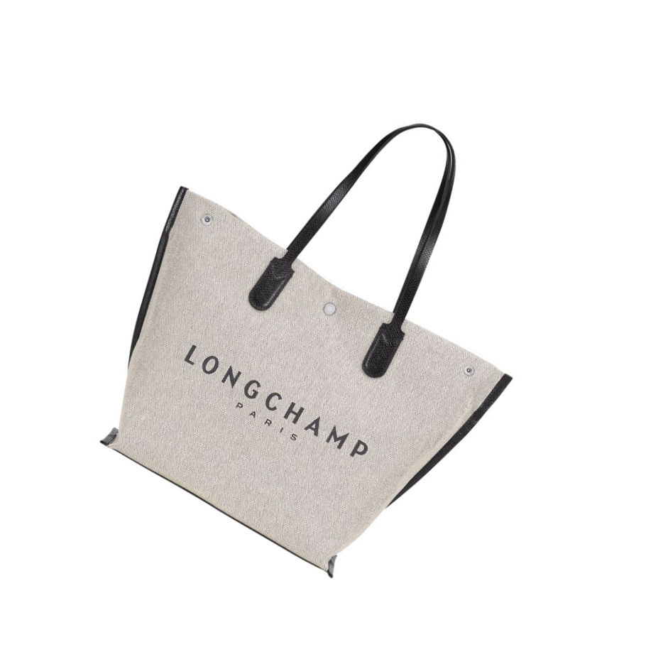Longchamp Roseau L Schoudertassen Dames Beige | NL-YD05627