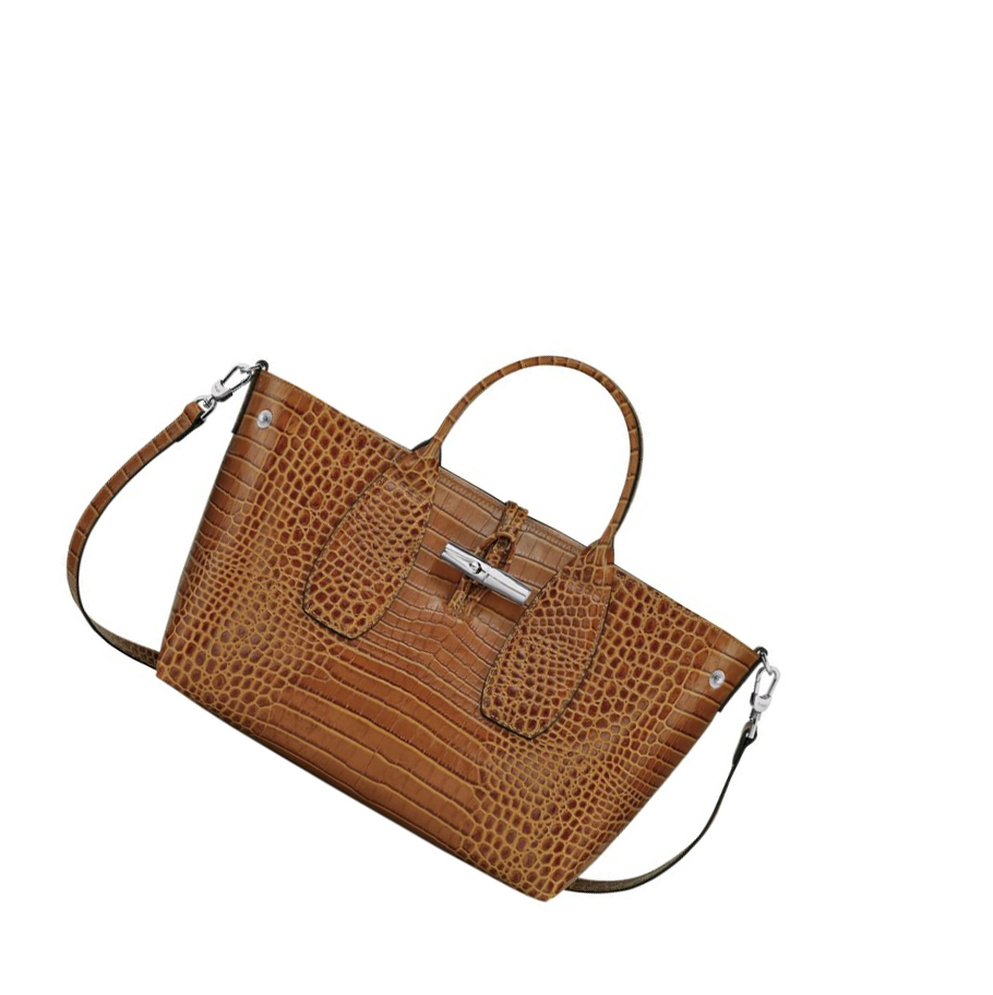 Longchamp Roseau M Handtas Dames Bruin | NL-IX58172