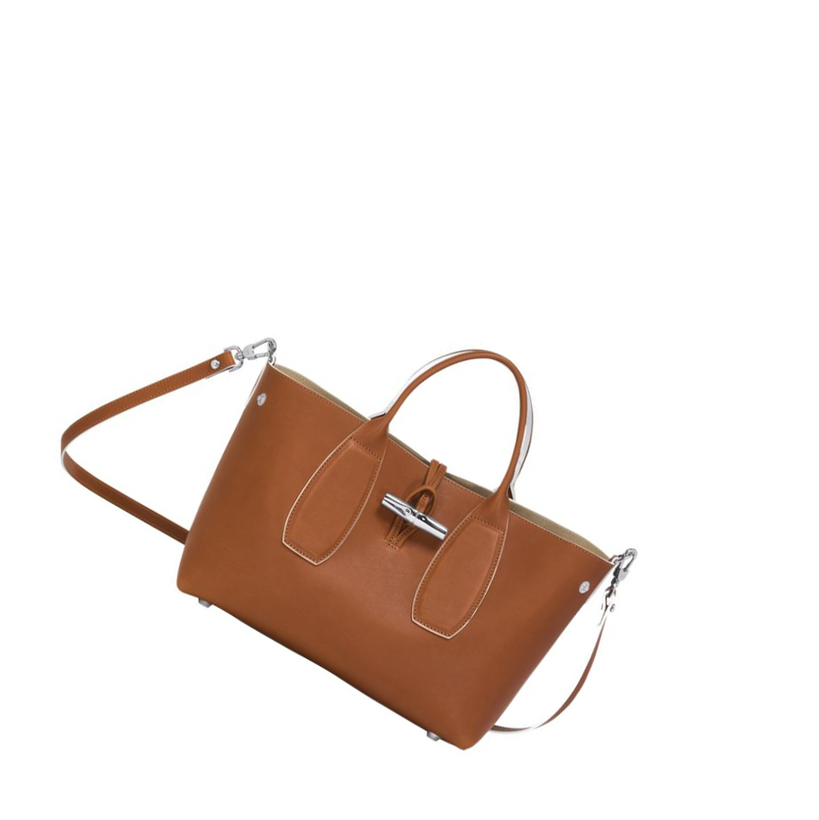 Longchamp Roseau M Handtas Dames Bruin | NL-RQ01674