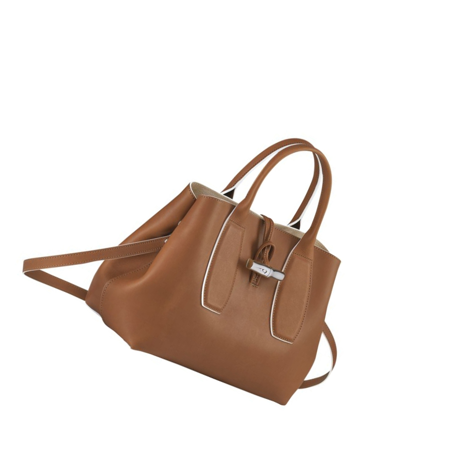 Longchamp Roseau M Handtas Dames Bruin | NL-RQ01674