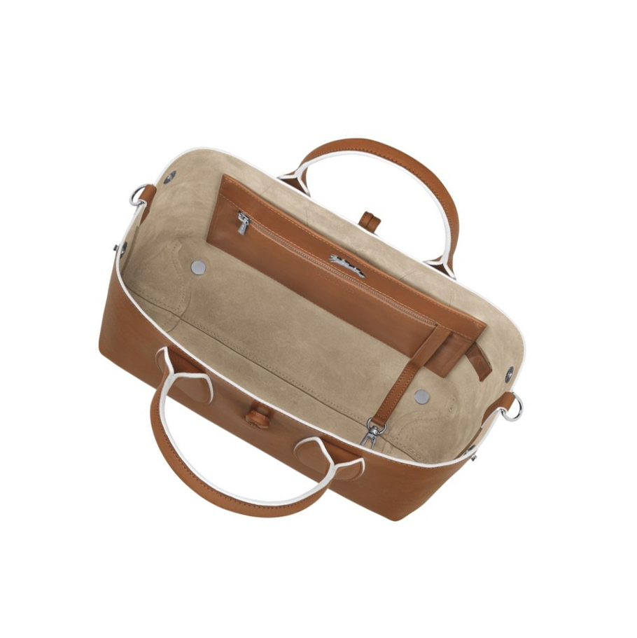 Longchamp Roseau M Handtas Dames Bruin | NL-RQ01674