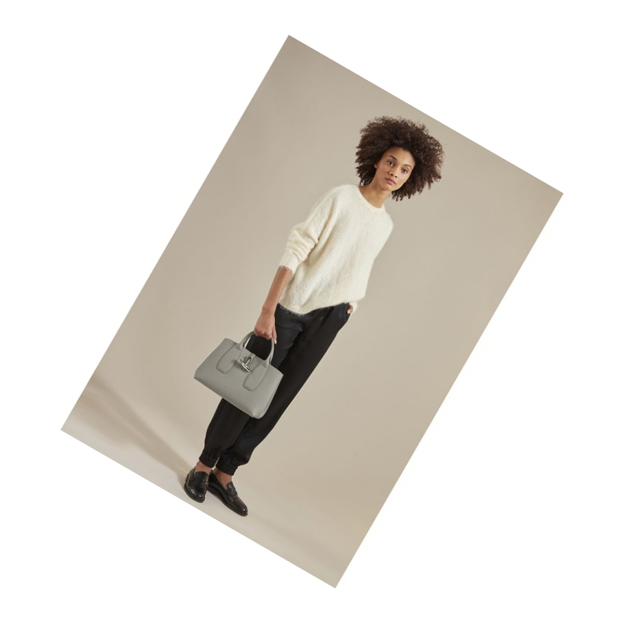Longchamp Roseau M Handtas Dames Grijs | NL-FL42957