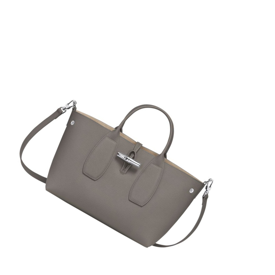 Longchamp Roseau M Handtas Dames Grijs | NL-FL42957