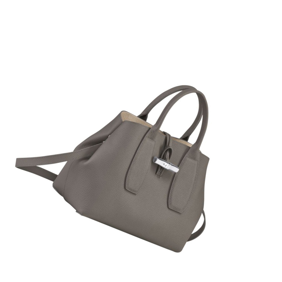 Longchamp Roseau M Handtas Dames Grijs | NL-FL42957