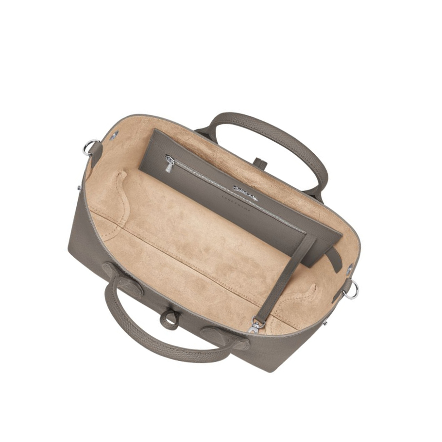 Longchamp Roseau M Handtas Dames Grijs | NL-FL42957
