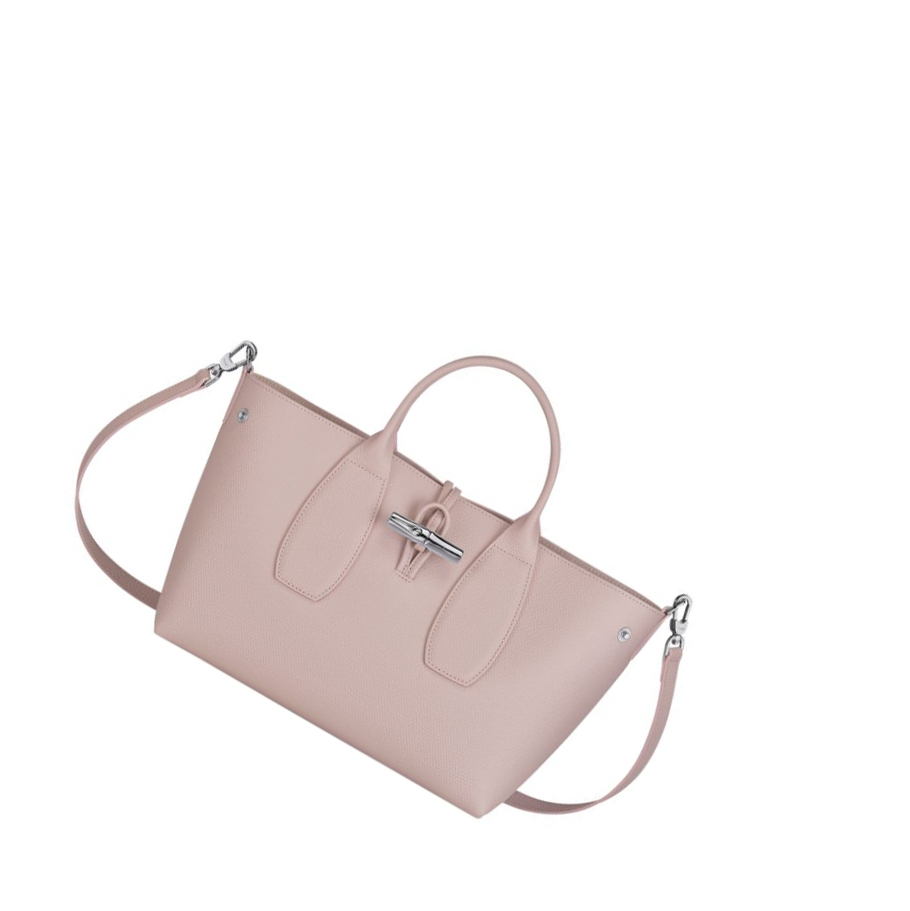 Longchamp Roseau M Handtas Dames Lichtroze | NL-KE01563