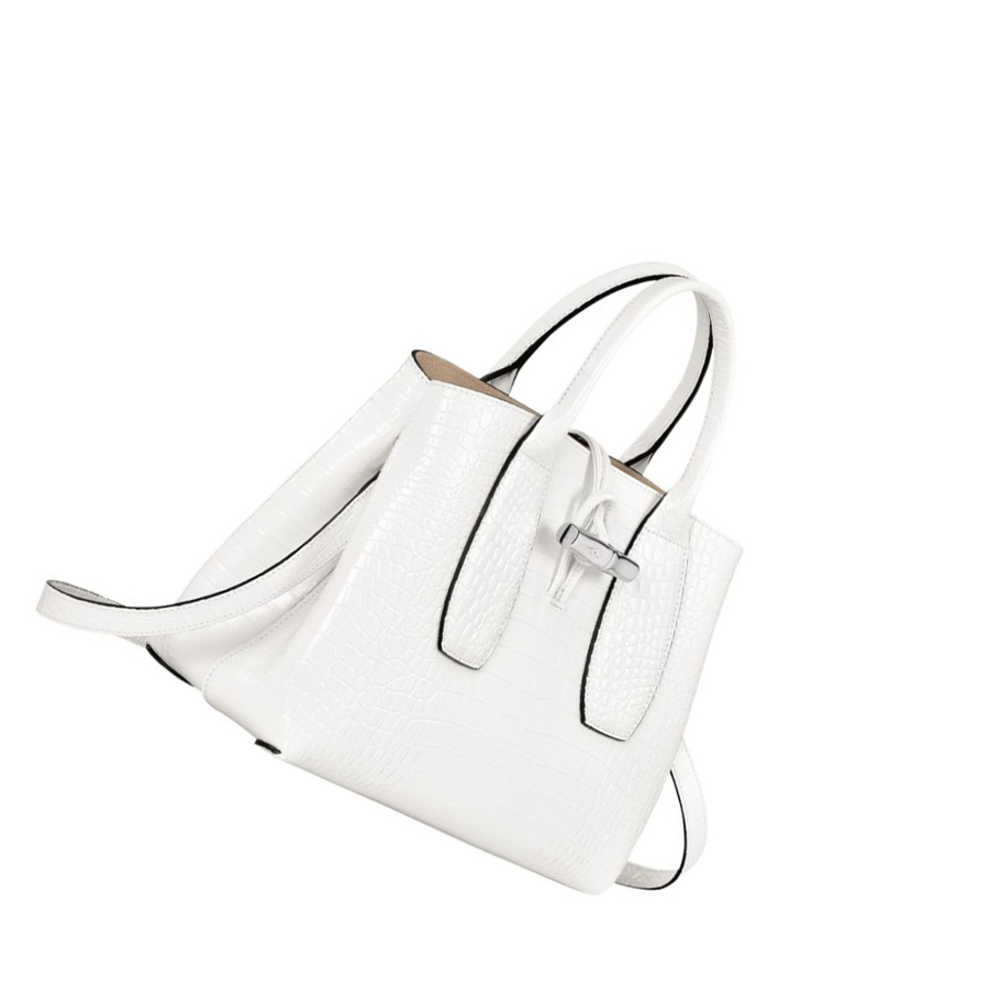 Longchamp Roseau M Handtas Dames Wit | NL-KQ54821