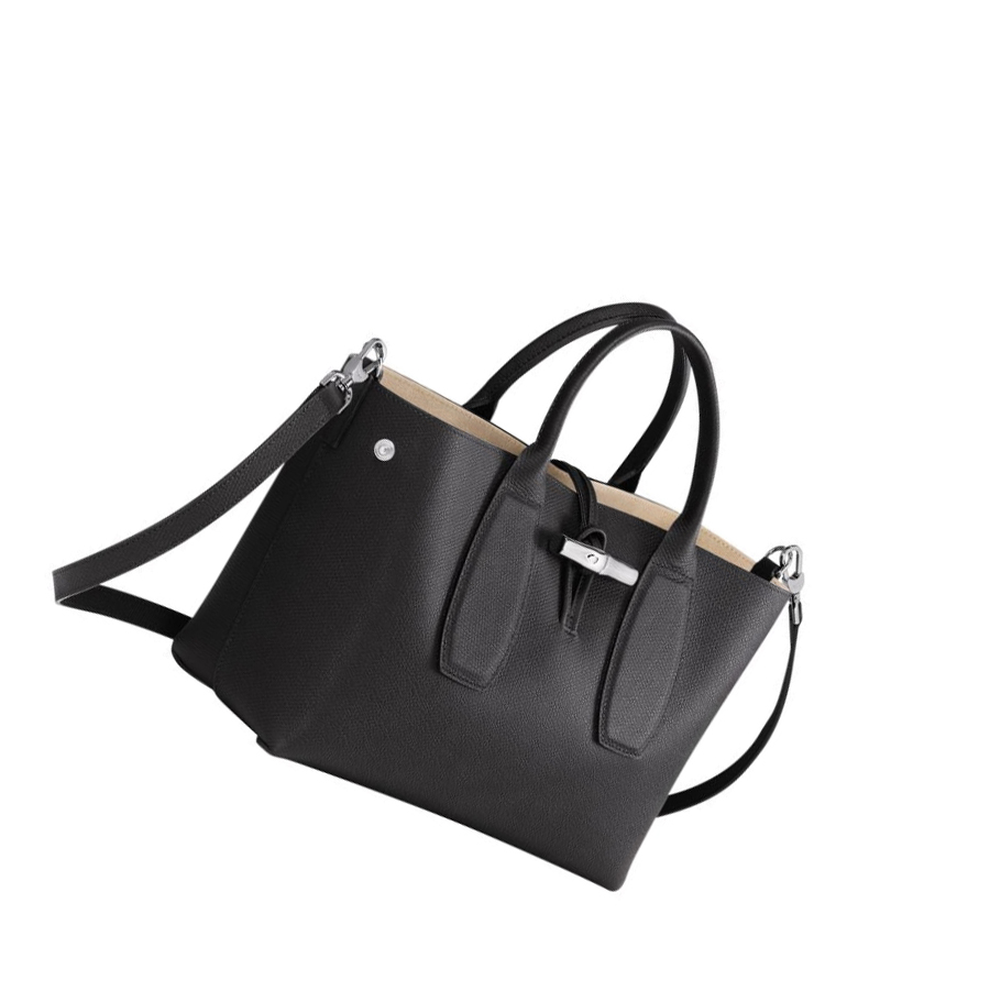 Longchamp Roseau M Handtas Dames Zwart | NL-UP36218
