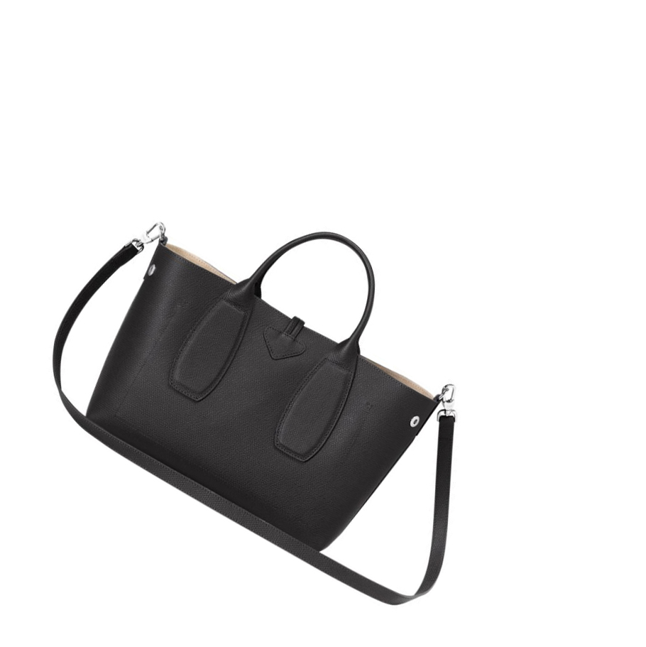 Longchamp Roseau M Handtas Dames Zwart | NL-UP36218