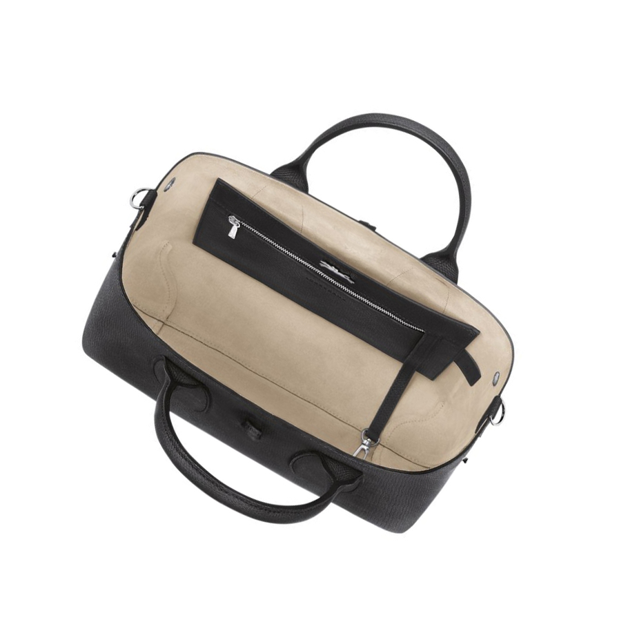 Longchamp Roseau M Handtas Dames Zwart | NL-UP36218