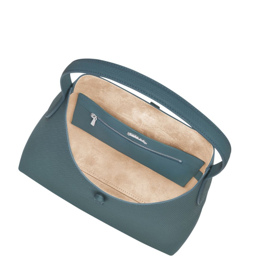 Longchamp Roseau M Schoudertassen Dames Blauw | NL-GQ58073