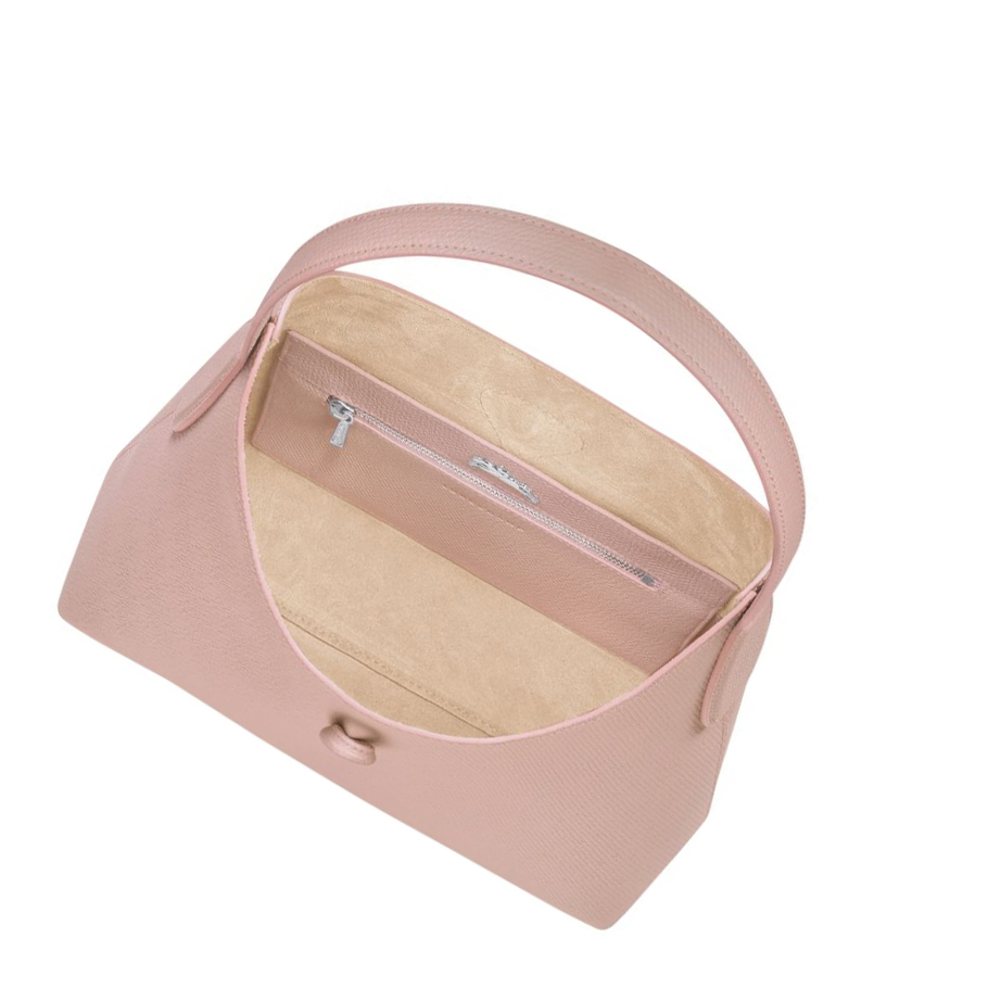 Longchamp Roseau M Schoudertassen Dames Lichtroze | NL-YN68749