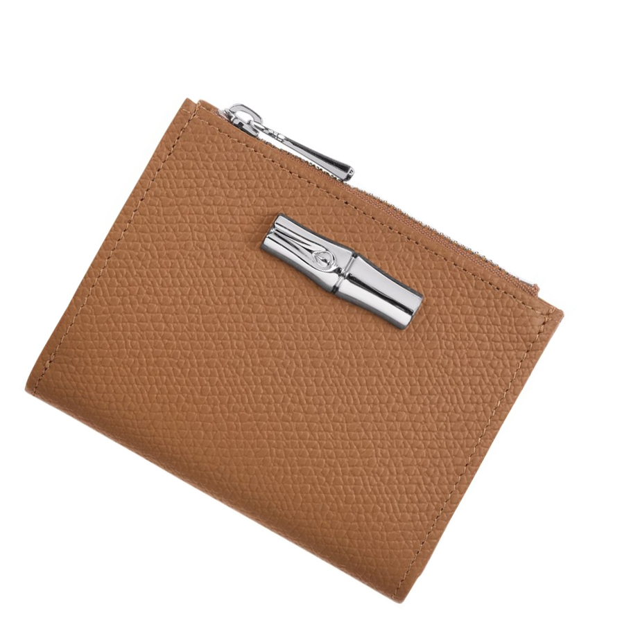 Longchamp Roseau Portefeuille Dames Beige | NL-XK74935