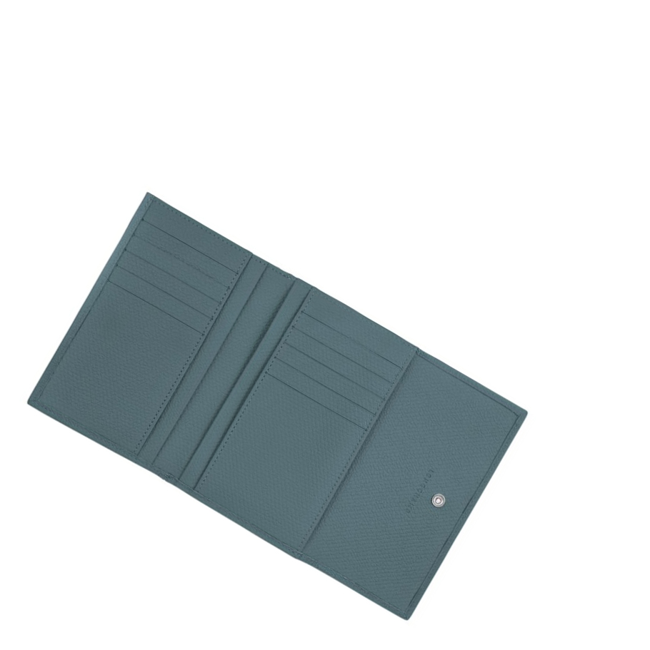 Longchamp Roseau Portefeuille Dames Blauw | NL-QA78596