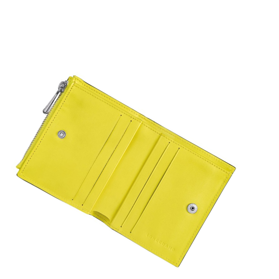 Longchamp Roseau Portefeuille Dames Geel | NL-HS21640