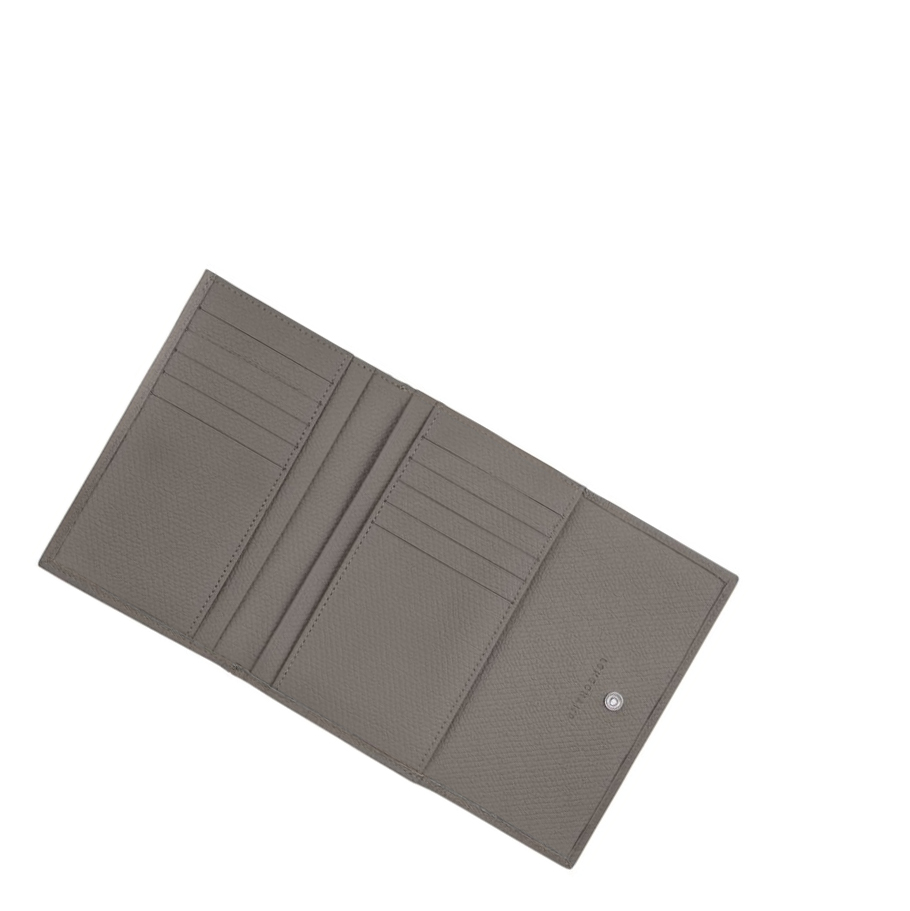 Longchamp Roseau Portefeuille Dames Grijs | NL-QF65719