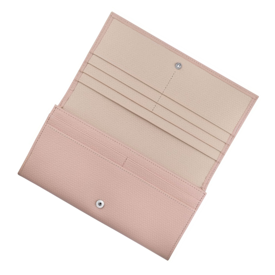 Longchamp Roseau Portefeuille Dames Lichtroze | NL-XT98651