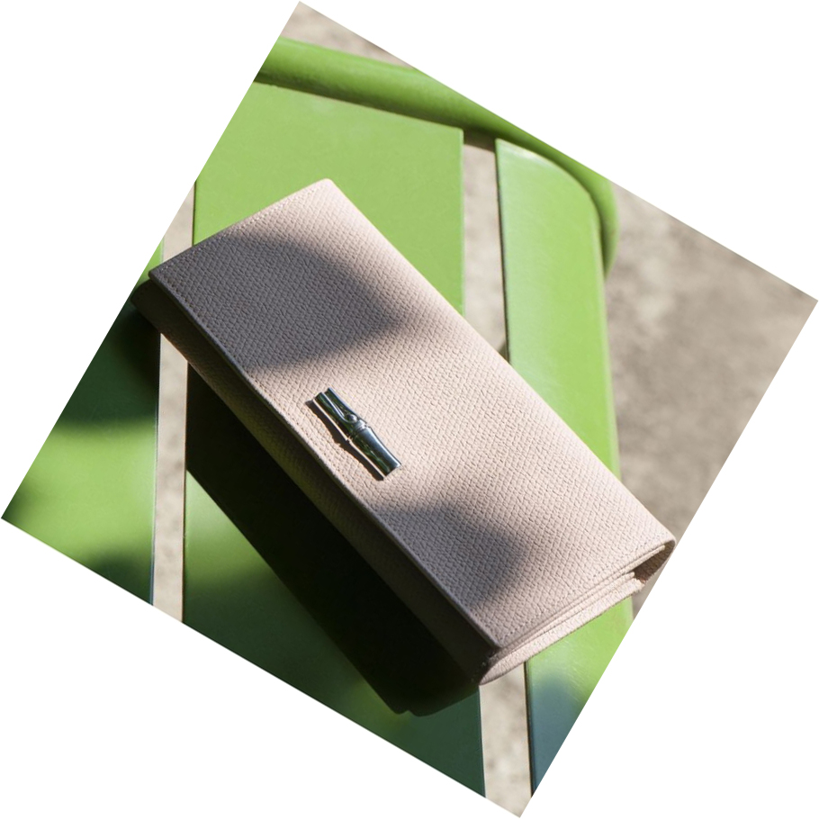 Longchamp Roseau Portefeuille Dames Lichtroze | NL-XT98651