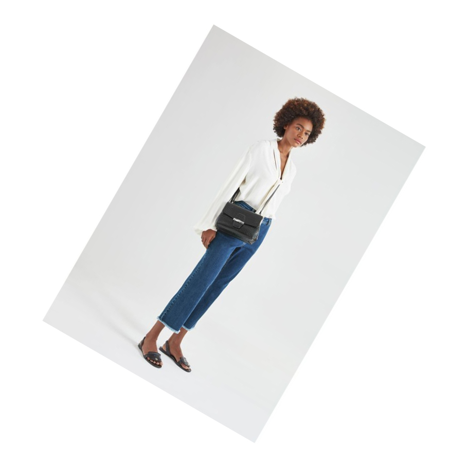Longchamp Roseau S Crossbodytassen Dames Zwart | NL-WO61837