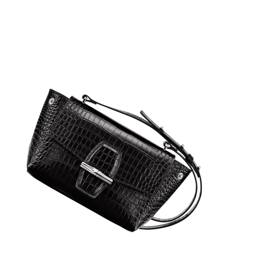 Longchamp Roseau S Crossbodytassen Dames Zwart | NL-WO61837