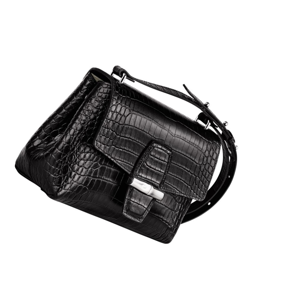Longchamp Roseau S Crossbodytassen Dames Zwart | NL-WO61837