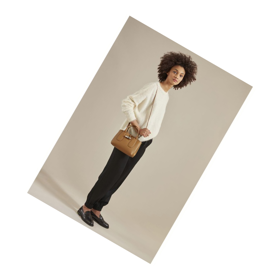 Longchamp Roseau S Handtas Dames Beige | NL-FK19672