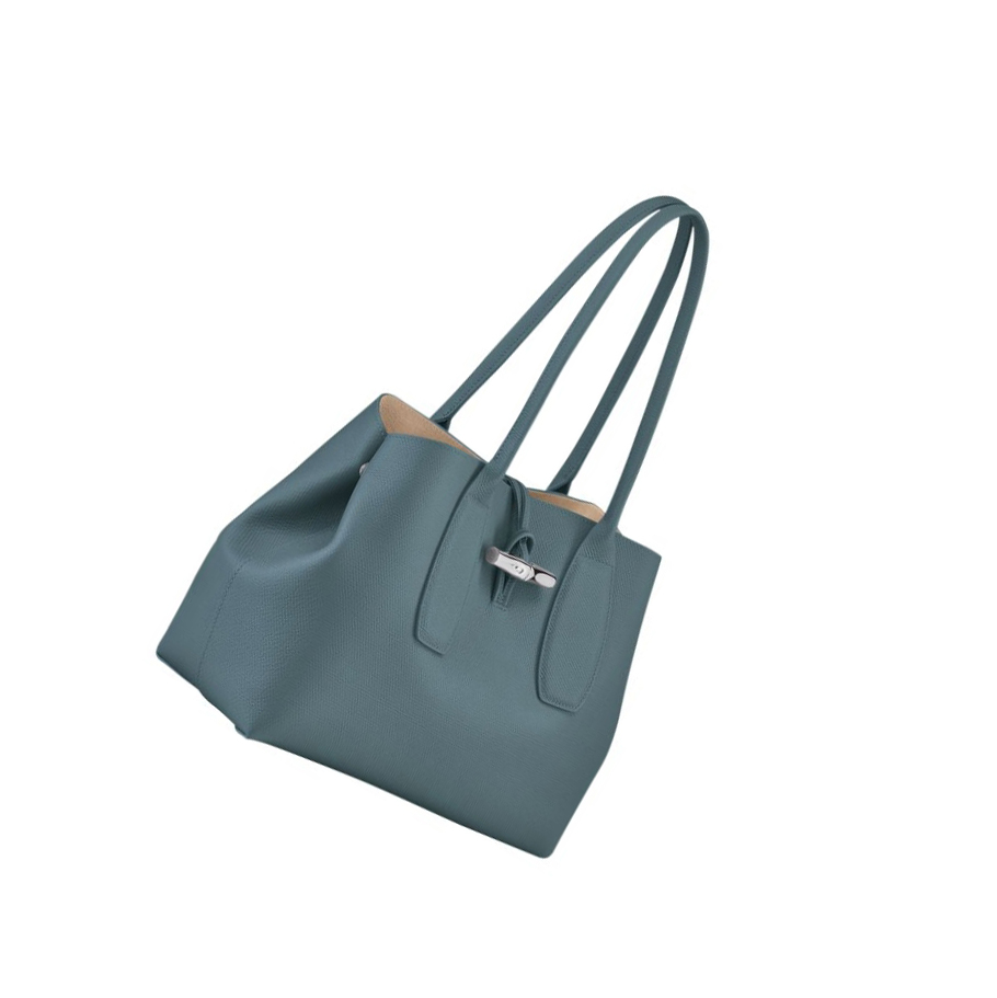 Longchamp Roseau Schoudertassen Dames Blauw | NL-HA07453