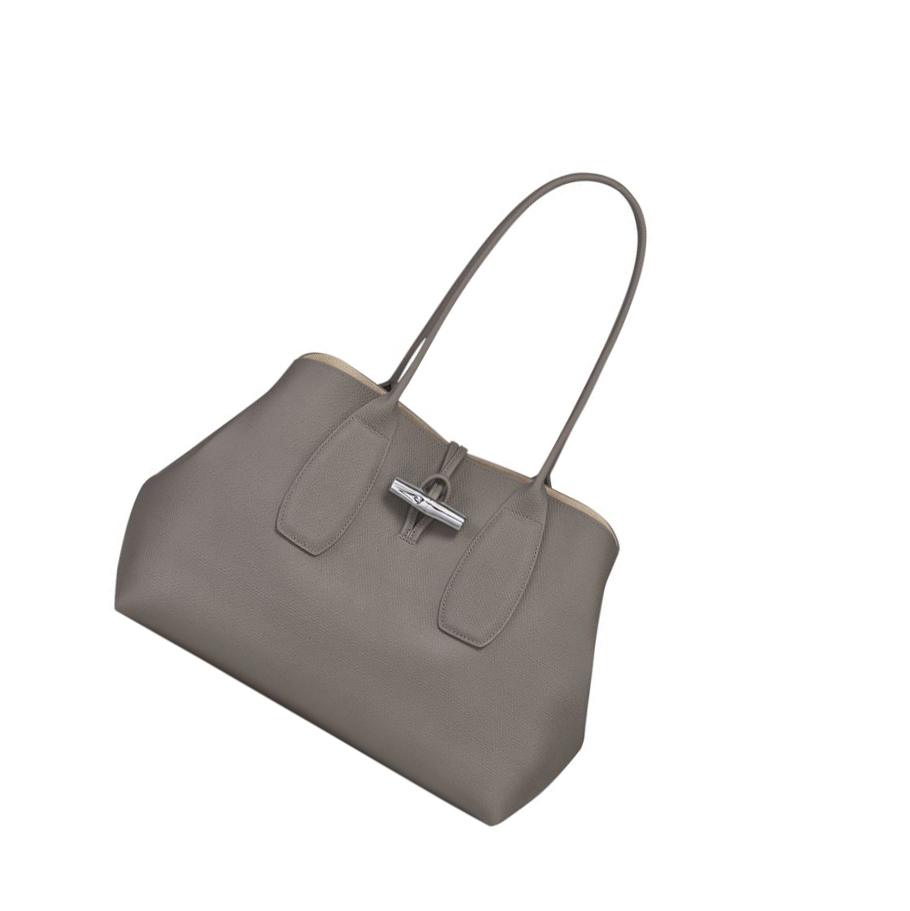 Longchamp Roseau Schoudertassen Dames Grijs | NL-MU42987