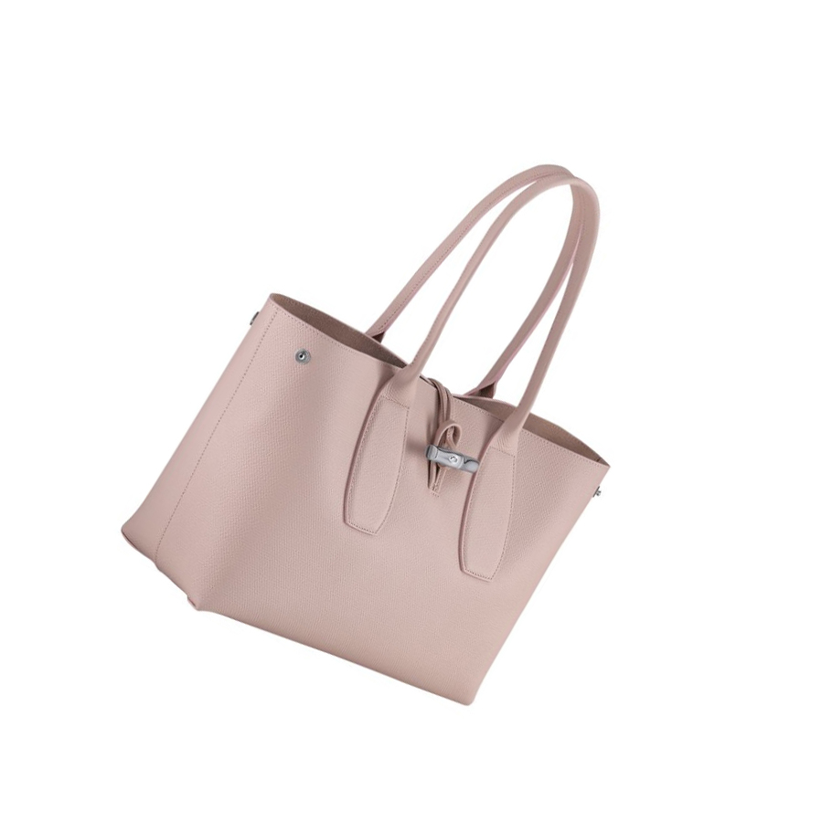 Longchamp Roseau Schoudertassen Dames Lichtroze | NL-MY42961