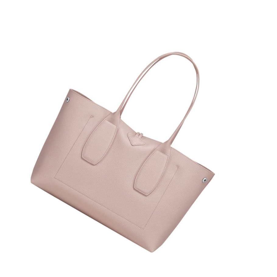 Longchamp Roseau Schoudertassen Dames Lichtroze | NL-MY42961