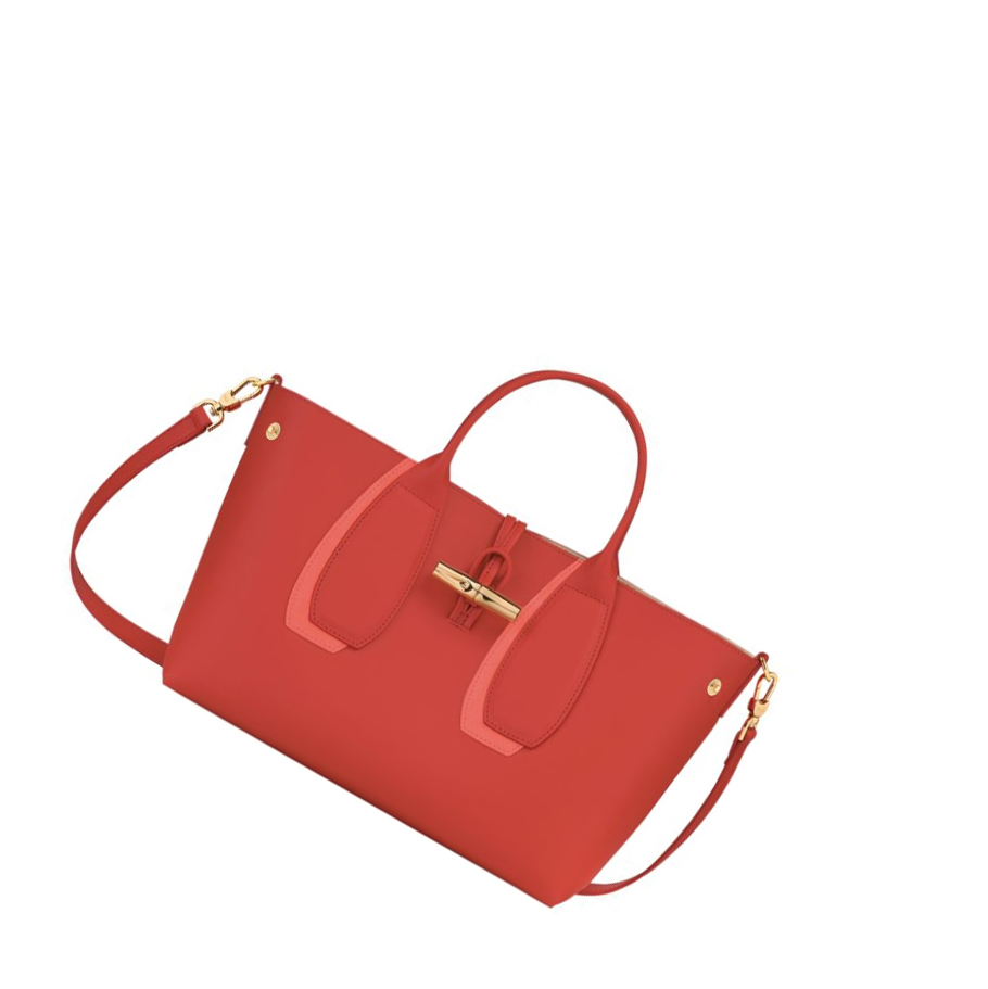 Longchamp Roseau Shadow M Handtas Dames Roze | NL-NQ75043