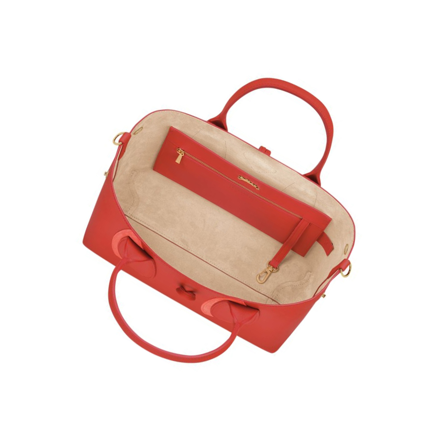 Longchamp Roseau Shadow M Handtas Dames Roze | NL-NQ75043