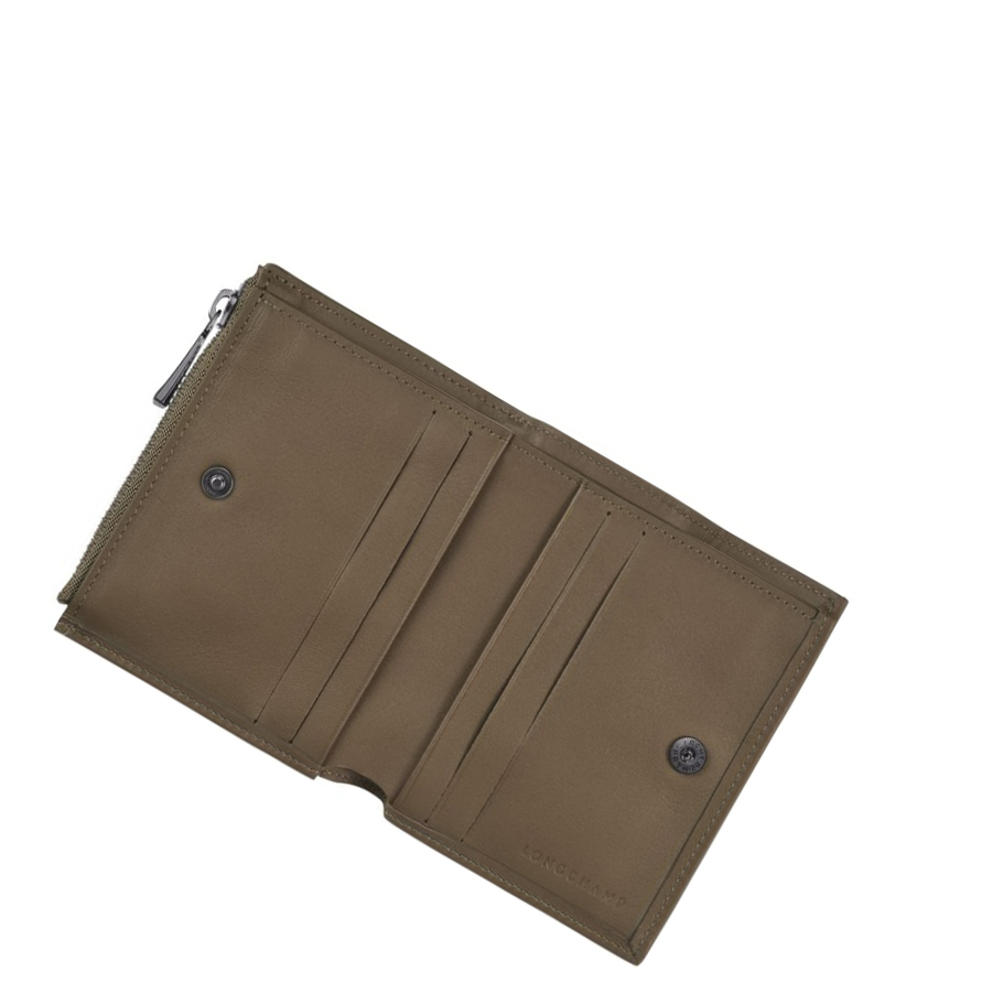 Longchamp Roseau Shadow Portefeuille Dames Bruin | NL-OS97382