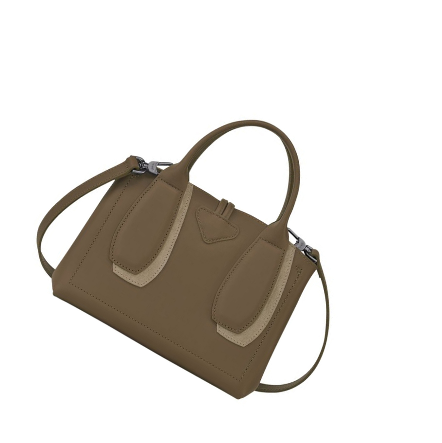 Longchamp Roseau Shadow S Handtas Dames Bruin | NL-UZ07841