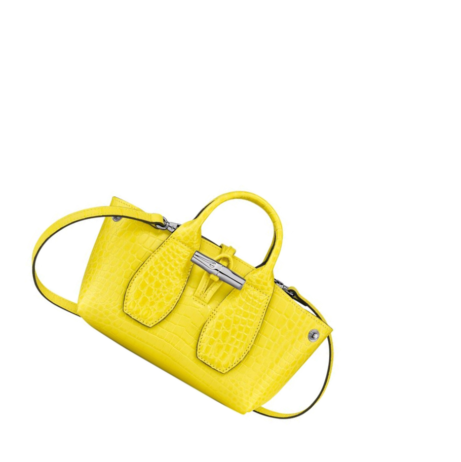 Longchamp Roseau XS Handtas Dames Geel | NL-IB04597